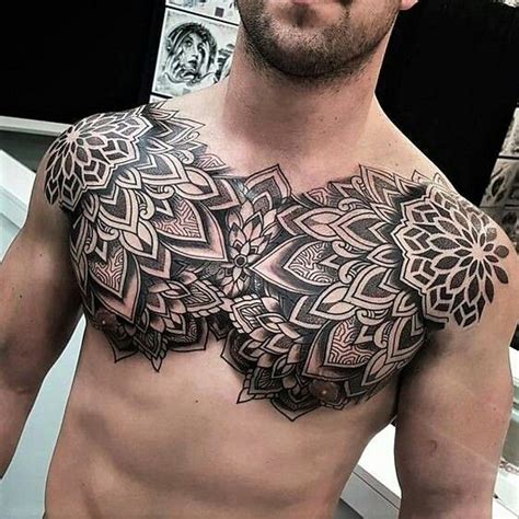 tatuajes en el pecho y brazo para hombres|Tatuajes en el pecho para hombres – 50 ideas